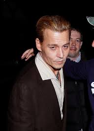 The actor showed off his newly bleached tresses over the weekend at the bfi film fest awards in london no word on what the new 'do is for, but we gotta say, it's not our favorite look on the usually handsome star. Johnny Depp Looks Worse For Wear And Shows Off Bizarre New Blonde Hair On Date With Amber Heard Irish Mirror Online