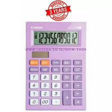 Solve advanced problems in physics, mathematics and engineering. Canon Calculator As 120v Kalkulator 12 Digit Tenaga Baterai Matahari Pastel Purple Lazada Indonesia