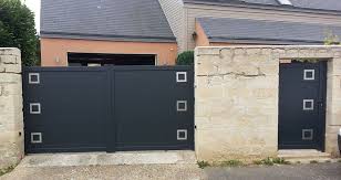 Portail Et Portillon Alu Decors Inox Labbeville Portail Aluminium Portail Portail Coulissant