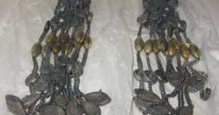 Pair Of Ryasa Pendants Worn At The Temples As Part Of A Headdress Kievan Rus Before 1238 Viking Jewelry Medieval Jewelry Historical Jewellery