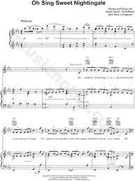 Check spelling or type a new query. Ilene Woods Oh Sing Sweet Nightingale Sheet Music In Eb Major Transposable Download Print Sku Mn0058283