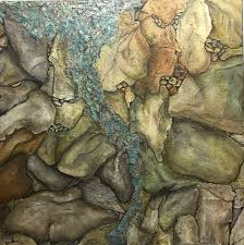 Edle Steine Turkis 100x100 Spachtel Embossing Und Acryl Auf Leinwand V Angelika Kunze 06 16 Leinwand Texturen Bilder