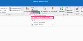 Wir zeigen ihnen, wie das funktioniert. Outlook Versendete Mail Zuruckrufen