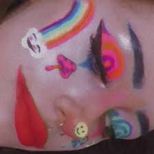 áµáµáµáµ On Instagram Im A Lil Psychedelic Clown Clowncore Glitchcore Kidcore Trippyart Artist Makeup Clown A In 2020 Clown Makeup Aesthetic Makeup Fancy Makeup Kidcore clowncore weirdcore kitschy makeup fashion ootd. pinterest