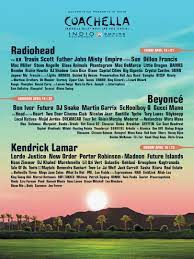 Performer lineups have not yet been. Coachella 2017 Complete Lineup Announced Festicket Magazine