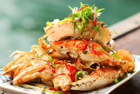 Salt And Pepper Red Crab Cua Rang Muoi Recipe Recipes Stuffed Peppers Cooking