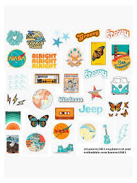 orange and teal stickers sticker by lauren53103 laptop stickers aesthetic retro laptopstickersaesthe in 2021 iphone case stickers print stickers tumblr stickers