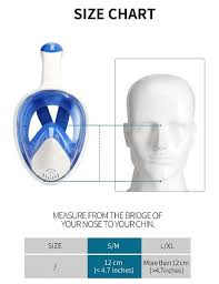 panoramic full face snorkel mask