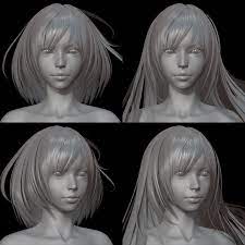 Olivia Hair Work Shin Jeongho Zbrush Hair Hair Reference Human Body Art