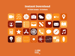 Aesthetic Pumpkin Halloween Ios 14 App Icons Pack 72 Icons 5 Colors Pumpkin Halloween App Icons Aesthetic Ios Home Screen Pack App Icon Ios App Icon App Pictures
