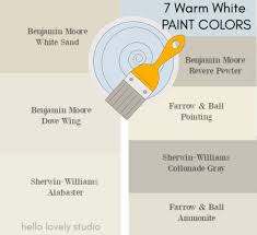 Sherwin williams and benjamin moore aren't far off from each other in pricing when comparing similar paints from each brand. 7 Gorgeous Warm White Paint Colors To Consider Now Hello Lovely
