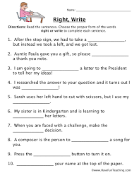 These wh words worksheets will be quite challenging for children at first but it will teach them how to ask questions or frame them. Right Write Homophones Worksheet Have Fun Teaching