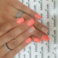 It's not summer without one of these shades 💅. 34 Popular Coral Nail Designs Powdernails Coral Nails Coral Nails With Design Peach Nails
