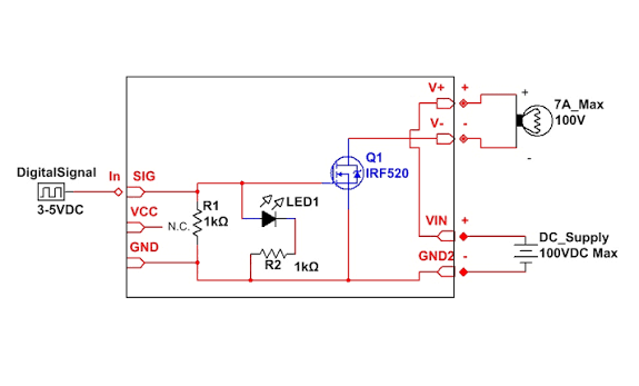 IRF520 MOSFET Switch Module