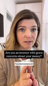 If you’re someone who has investments and are genuinely scared for your  money and you see the writing