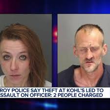 Couple accused of stealing from Kohl's, fighting police in Troy