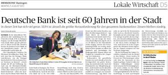 Deutsche bank hier f�r 0 euro handeln mit. Deutsche Bank Ist Seit 60 Jahren In Der Stadt Www Stefanmuelders De