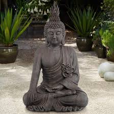 Sitting Buddha Ceramic Indoor Outdoor Statue Inspiration Outdoor Statues Sitting Buddha Statue