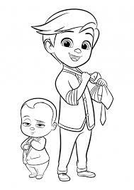 Boss baby cut and paste. Boss Baby And Tim Templeton Coloring Pages Boss Baby Coloring Pages Colorings Cc