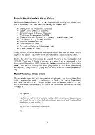 In malaysia, the employment act 1955 is the most important legislation for our labour law. Migrant Workers In Malaysia Protection Under Domestic Law