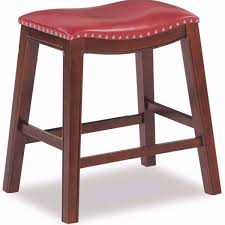 Saddle 24 Padded Stool Hy 24red Industrial Metal Wd23ssred Afw Com
