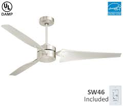 Emerson Cf765bs Loft Brushed Steel Energy Star 60 Ceiling Fan With Wall Control Ceiling Fan Discount Ceiling Fans Loft Ceiling Fan