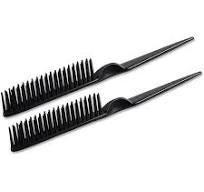 3 Row Comb for Natural Detangling Hair Styling Brush Nylon ...