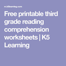 Little worksheets printable worksheets for preschool through grade 5. Free Printable Third Grade Reading Comprehension Worksheets K5 Learning Reading Comprehension Worksheets Reading Comprehension Comprehension Worksheets
