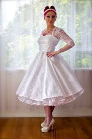 1950s Rockabilly Wedding Dress Clarissa With Lace Etsy Rockabilly Wedding Dresses Modest Wedding Dresses Wedding Dresses Unique