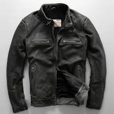 Avirex Fly Pattern Genuine Leather Jacket Men Harley Style Black Cowskin Leather Jacket Men Style Leather Jacket Men Leather Jacket