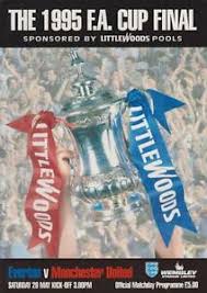 The competition was won outright by manchester united, who won the final through a goal from eric cantona five minutes from the end of the game. 1995 Fa Cup Final Everton V Man Utd Ebay