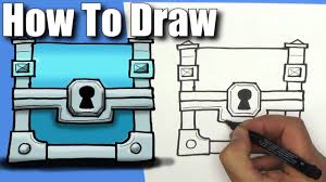 How To Draw A Silver Chest From Clash Royale Easy Step By Step Learning To Draw For Kids Drawing For Kids Drawings