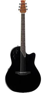 Black Acoustic Electric Guitar Ovation Applause Elite Series Acoustic Electric Guitar Spruce Top Black Acoustic Electric Guitar Guitar Acoustic Electric
