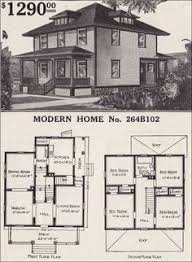 1916 Sears House Plans Modern Home 264b102 Prairie Box Foursquare Four Square Homes Vintage House Plans Square House Plans For the guest that comes often, the casita gives the privacy we all old fashioned house plan.