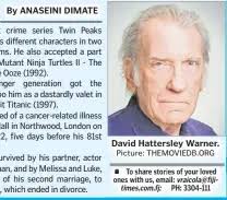 Obituary — David Warner