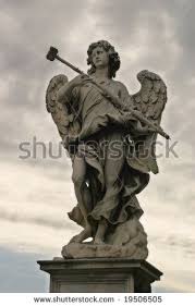 Angel Sculpture On Saint Angel Bridge In Rome Vatican Italy Angel Sculpture Sculpture Statue
