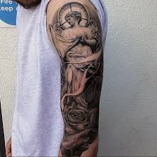 More images for religious tattoo sleeves for men » Top 73 Religious Sleeve Tattoo Ideas 2021 Inspiration Guide