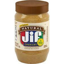 My mother loves to buy jars and jars of peanut butter but never eats, no one in my house really likes peanut butter so it's just in the cabinet waiting to be used. Jif Natural Crunchy Peanut Butter Spread 40 Ounce Walmart Com Walmart Com