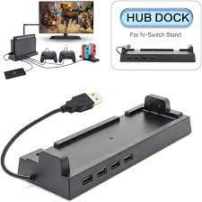Nintendo switch has 32 gb storage 720p touchscreen update polygon. Amazon Com 2019 Hub Dock For Nintendo Switch Dock Switch Usb Hub For Nintendo Switch With 4 Output Ports For Wired Pro Controllers Keyboard Joy Con Dock Switch Gamecube Controller Adapter Mobile Phone Etc