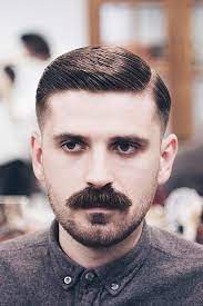 Some men prefer to grow their chevron along with a beard and then shave the beard. 12 Masculine Mustache Styles Worth Trying In 2019 Mustache Styles Mens Facial Hair Styles Moustache Style