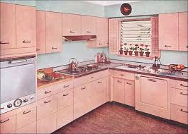 1955 Kitchen With Capitol Steel Cabinets By American Vintage Home Via Flickr Vintage Kitchen Retro Kitchen Pink Kitchen