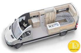Camper floor plans with bunk beds. 3d Layout Design For Caravans Motorhomes 3d Floor Plans