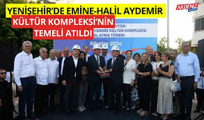 Yenişehir'de, Emine-Halil Aydemir Kültür Kompleksi'nin temeli atıldı