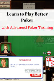 Advanced Poker Training Is The Most Unique Poker Training Site On The Web Affiliate Poker Casino Games Video Poker