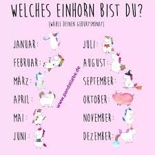 Welches Einhorn Bist Du Einhorn Spruche Einhorn Einhorn Namen