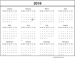 Printable 2019 Calendar Download Calendar 2019 Template Monthly Calendar Template 2019 Calendar