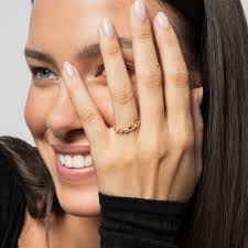 July 10K Yellow Gold Double Infinity Birthstone Promise Ring with Accents