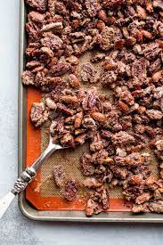 How To Make Cinnamon Sugar Candied Pecans And Candied Nuts Recipe On Sallysbakingaddiction Com Nut Recipes Candied Nuts Spiced Nuts