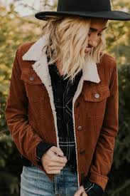 Ilana Sherpa Jacket Roolee Outerwear Jacket Outfit Women Corduroy Sherpa Jacket Brown Corduroy Jacket