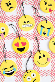 Diy Emoji Ornaments Emoji Decorations Emoji Craft Emoji Christmas